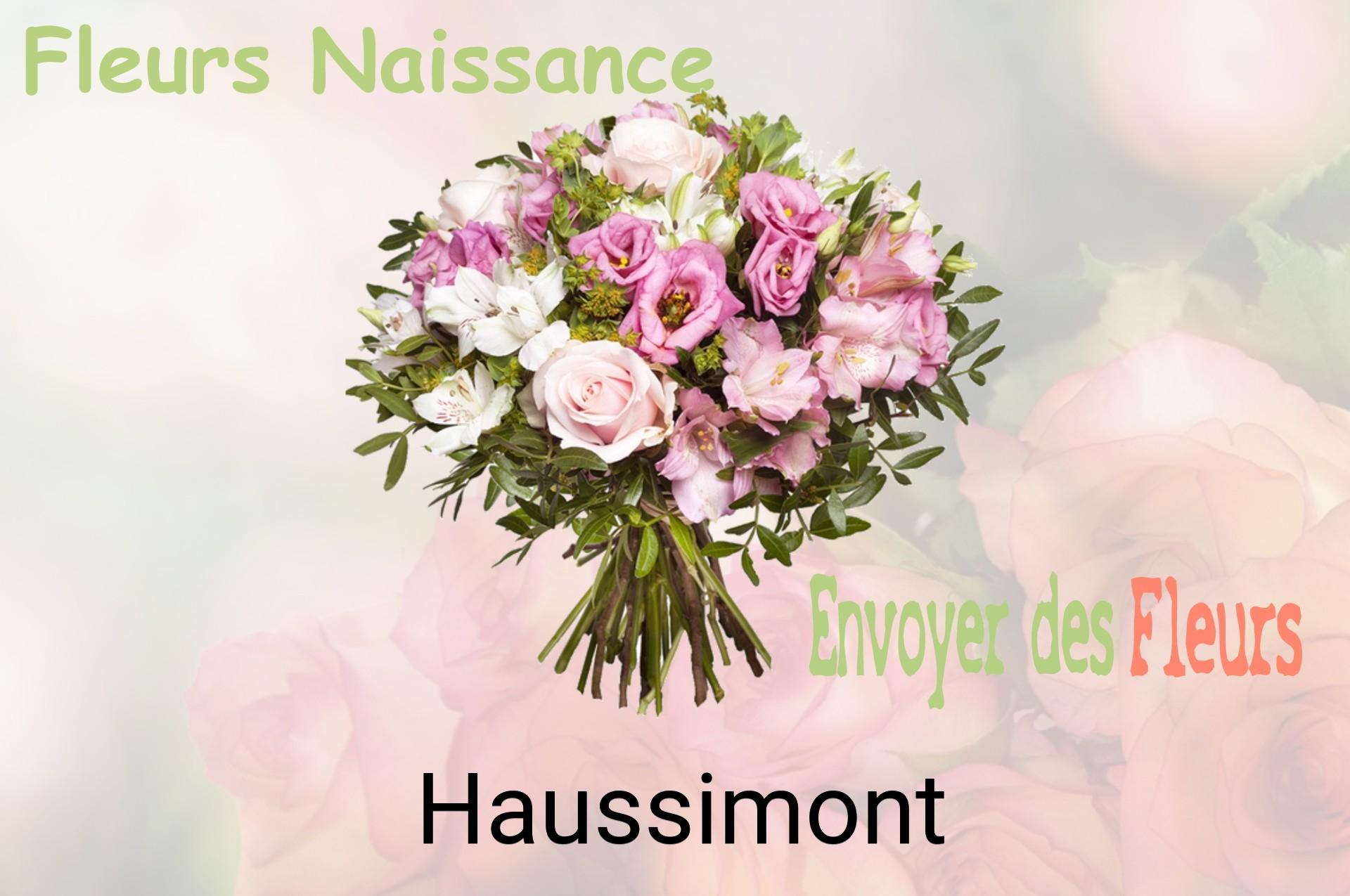 Bouquet de fleurs de naissance livré à Haussimont
