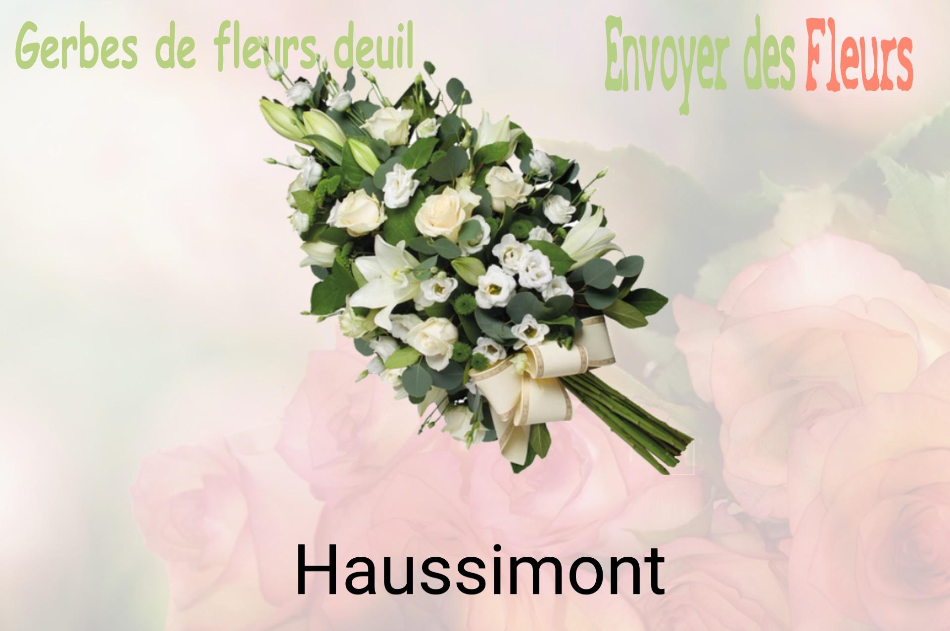 Gerbe de fleurs de deuil livrée à Haussimont